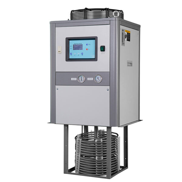 Submerged cutting fluid cooler